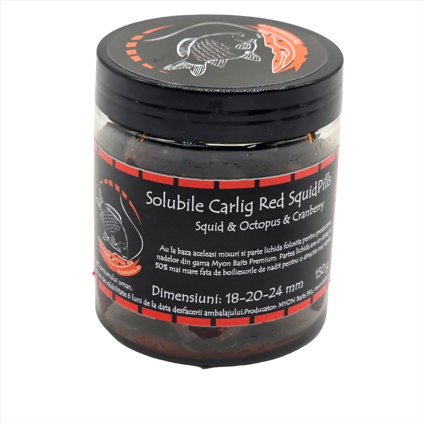 Myon Baits Hookbait solubile Red SquidPills Myon Baits Carlig premium Produse